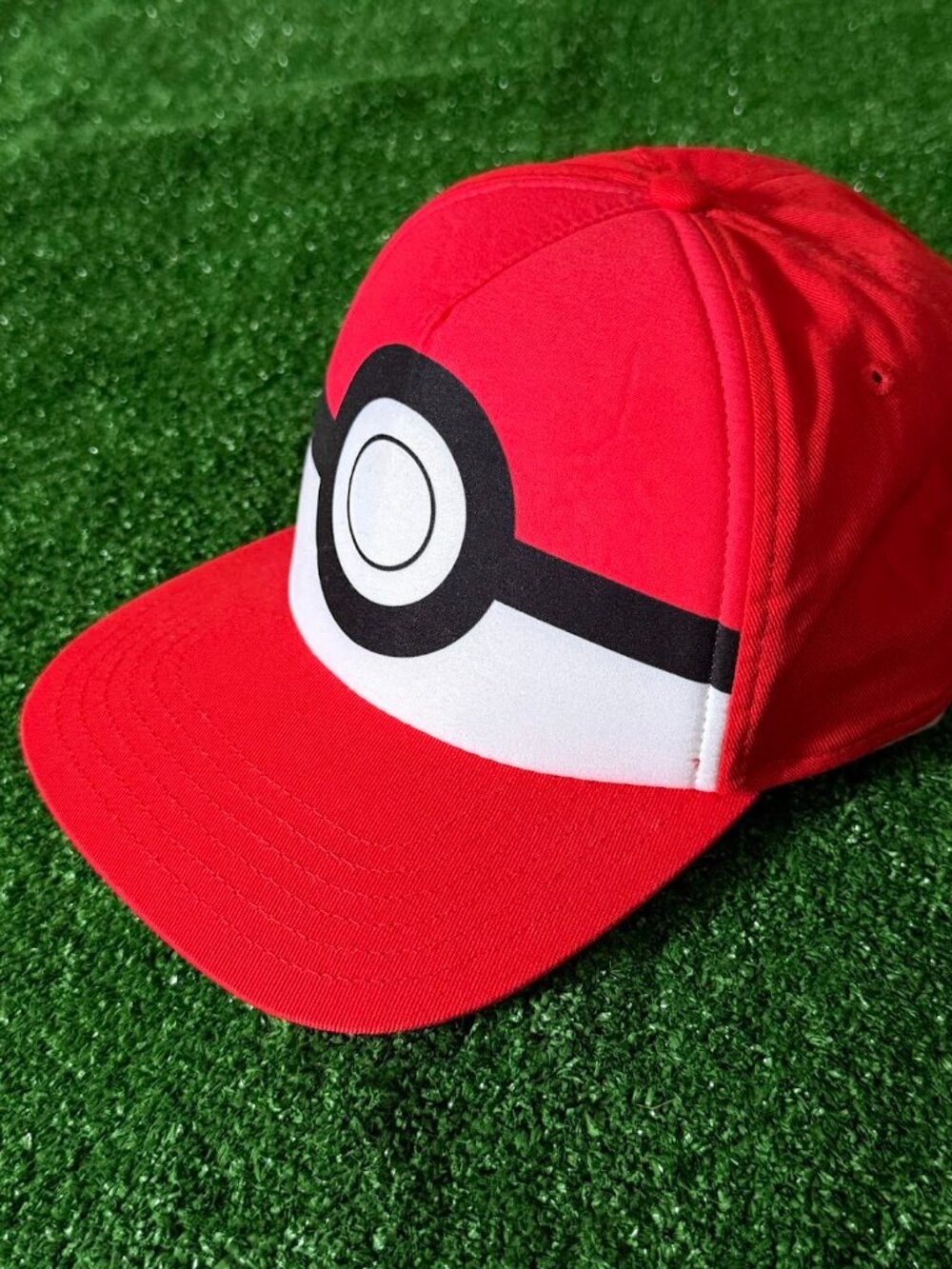 Pokemon Pokeball Adjustable Hat Cap Youth Snapback Red Nintendo Game Freak OSFA